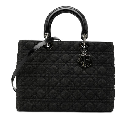 Dior Denim Cannage Lady Dior