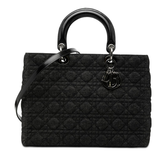 Dior Denim Cannage Lady Dior