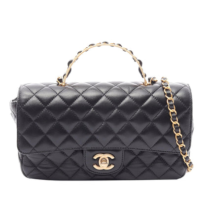 Chanel Golden Links Top Handle Flap Bag