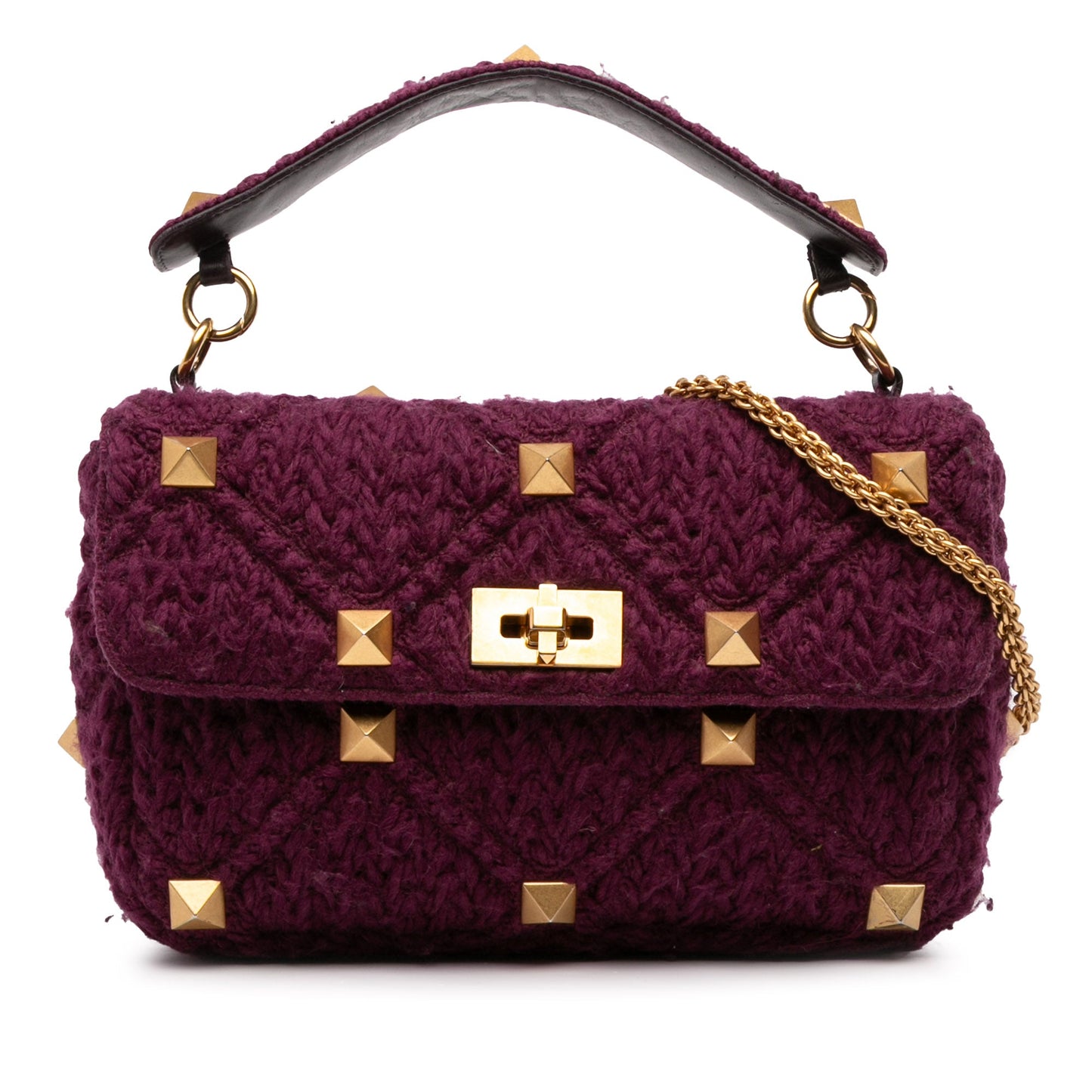Valentino Knit Roman Stud Bag