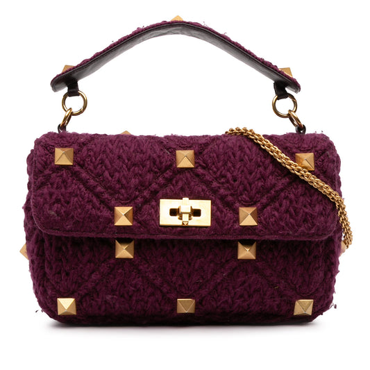 Valentino Knit Roman Stud Bag