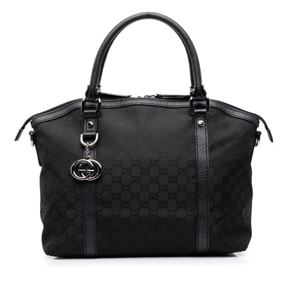 Gucci Medium GG Canvas Charm Dome Bag