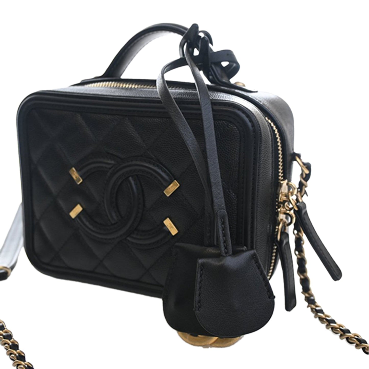 Chanel CC Filigree Vanity Case
