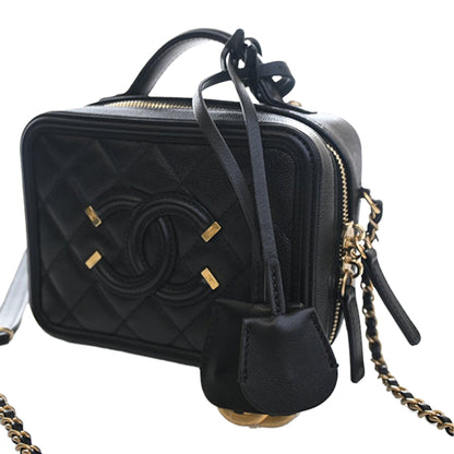 Chanel CC Filigree Vanity Case