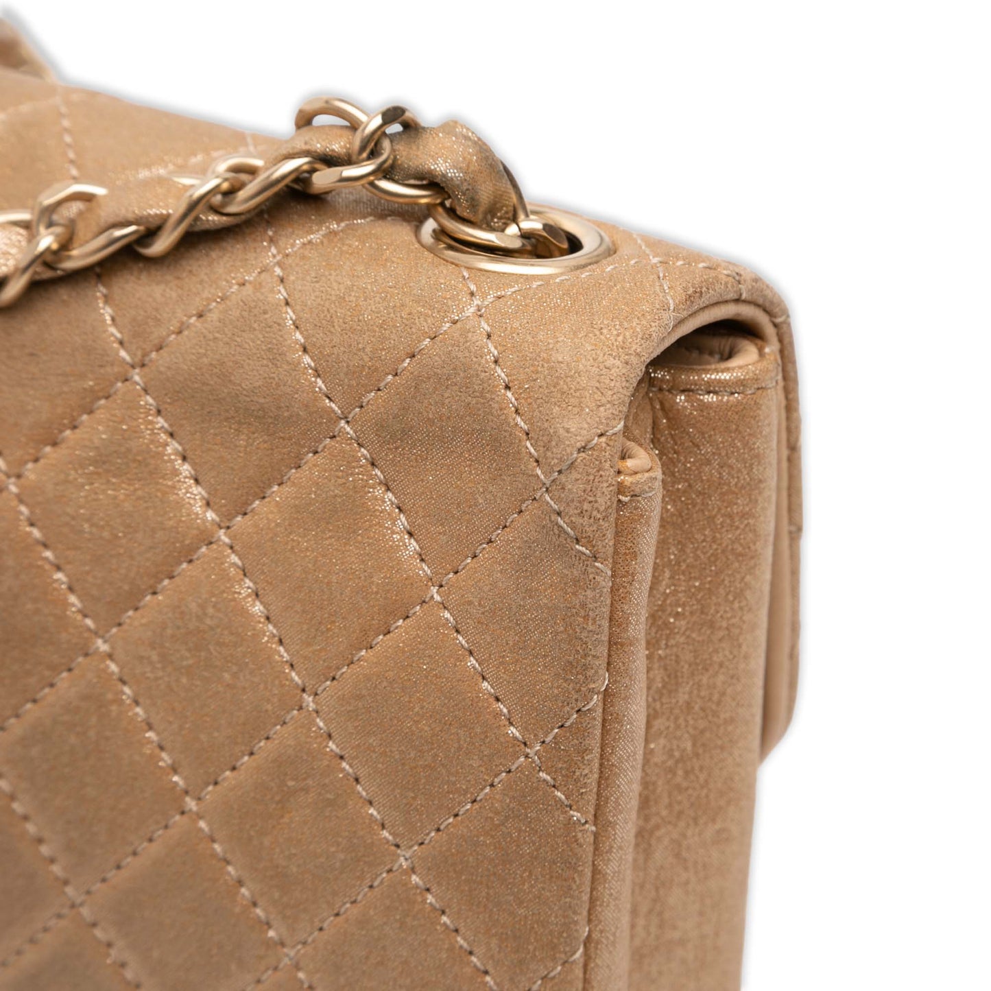 Chanel Iridescent Lambskin Pearl CC Crystal Flap