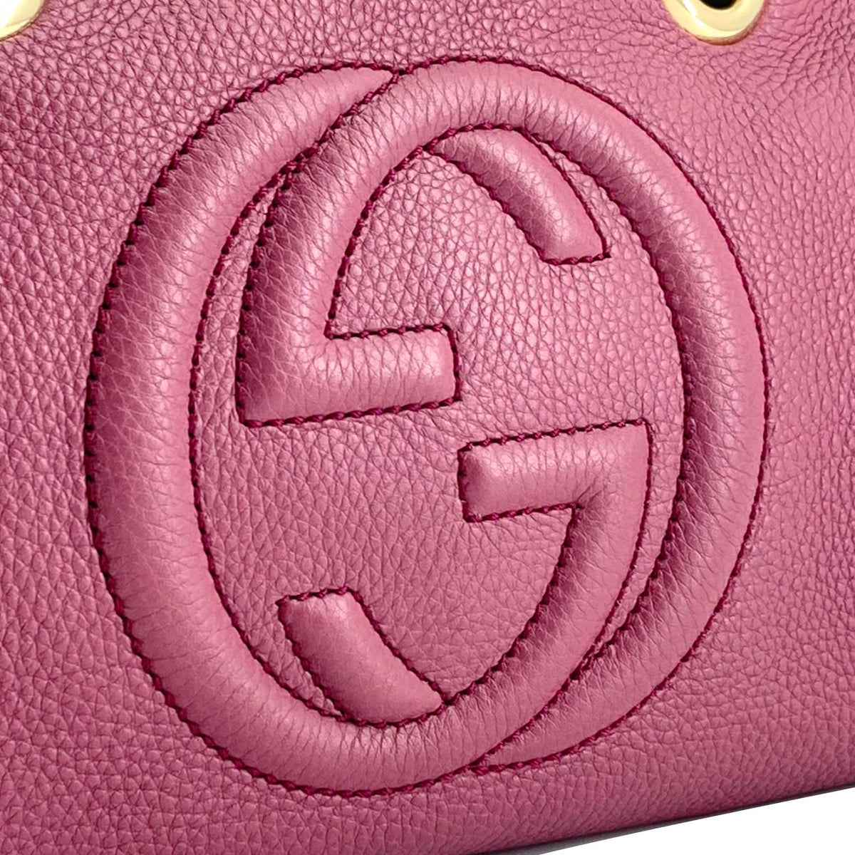Gucci Calfskin Soho Chain Zip Shoulder Bag
