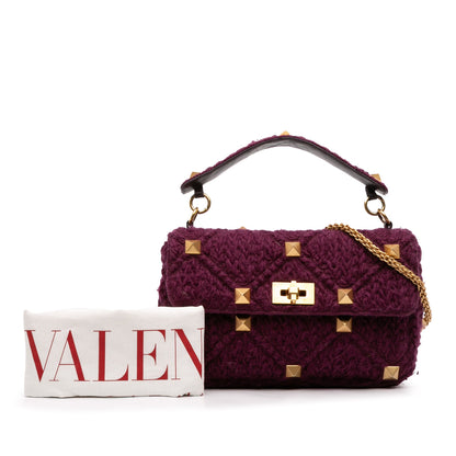 Valentino Knit Roman Stud Bag