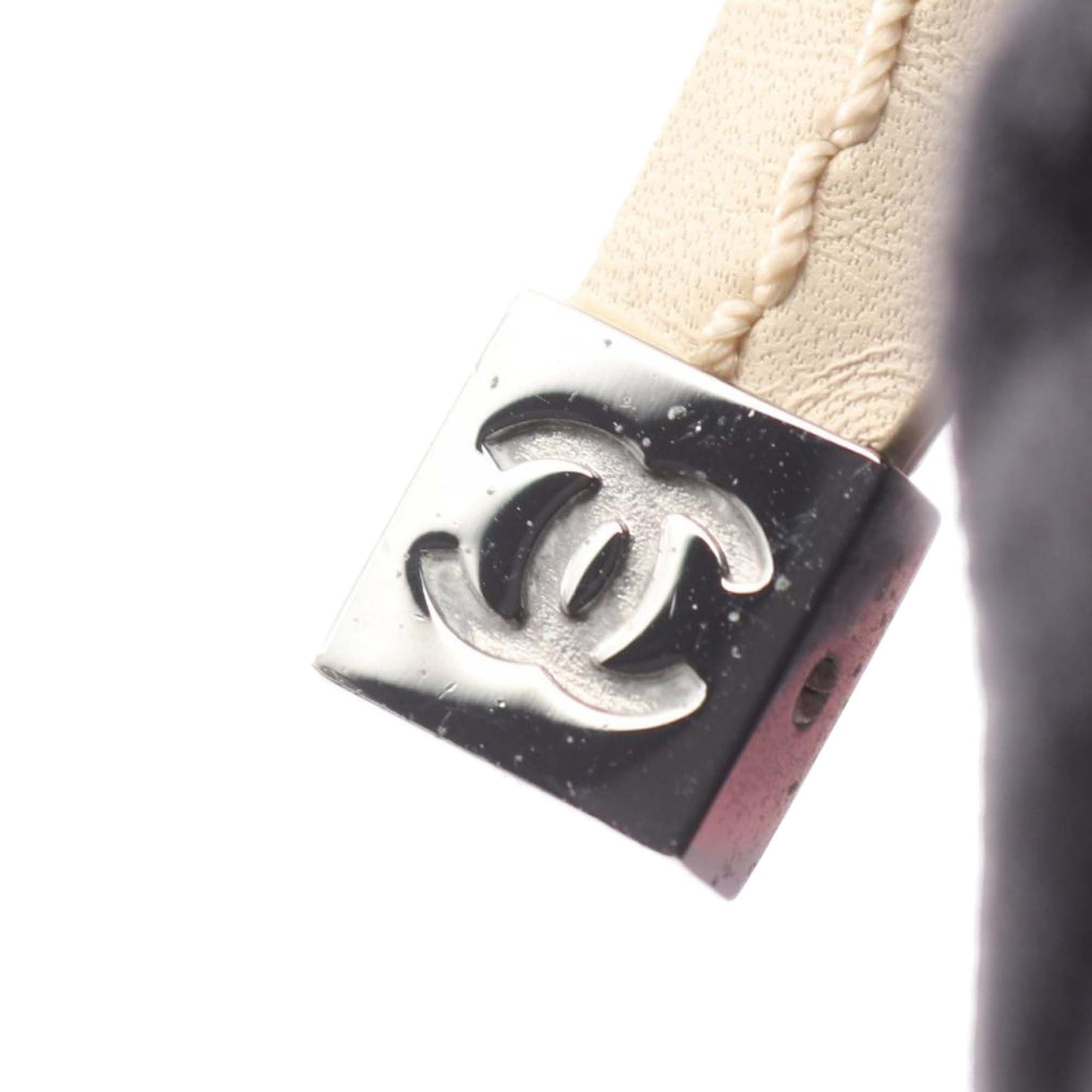 Chanel CC Canvas Chocolate Bar No.5 Camellia Bowling Bag