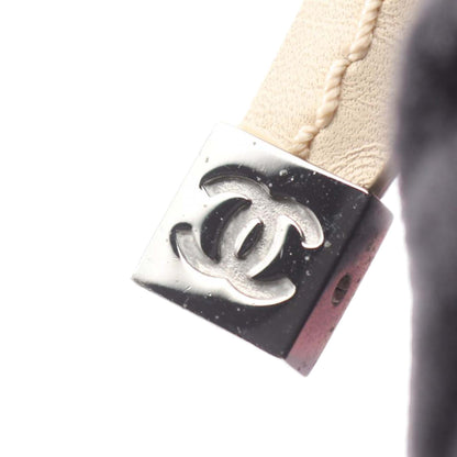 Chanel CC Canvas Chocolate Bar No.5 Camellia Bowling Bag