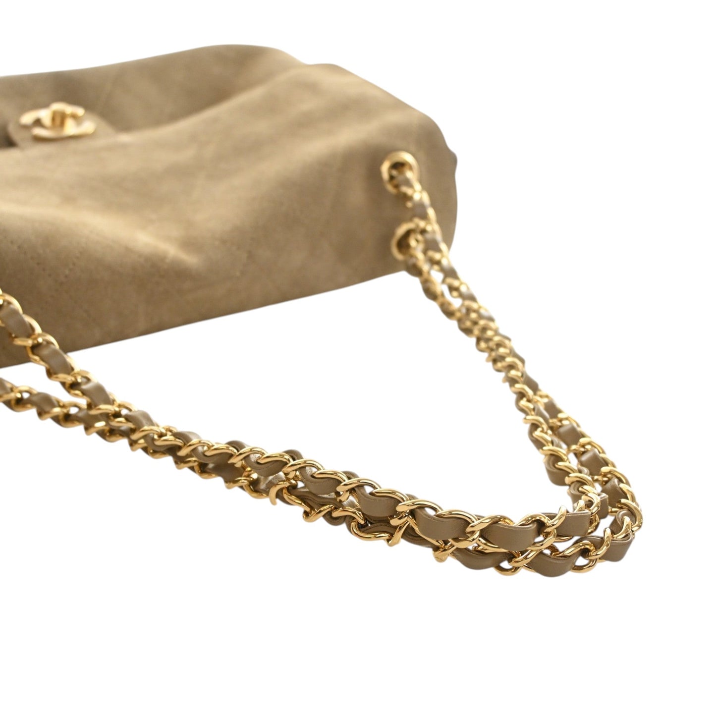 Chanel Quilted Suede Souplissimo Maxi Flap Bag