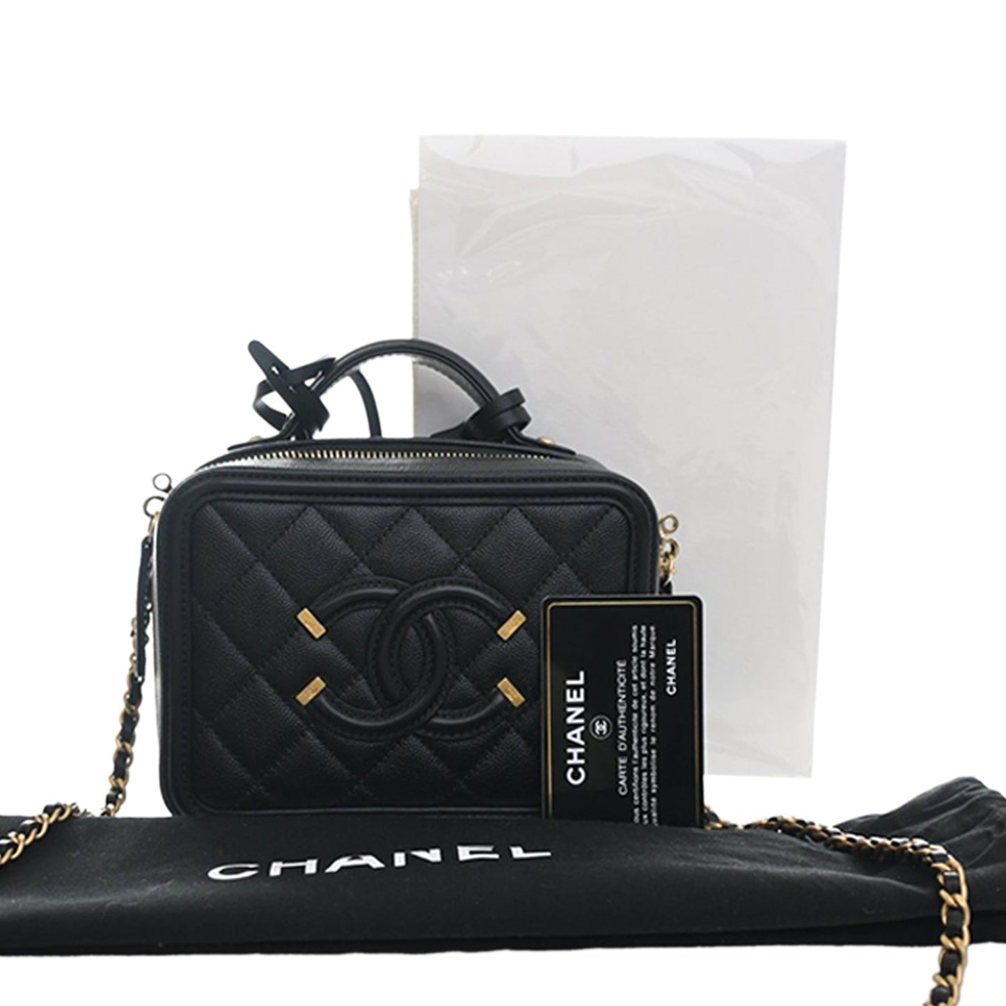 Chanel CC Filigree Vanity Case