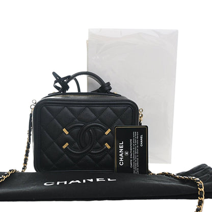 Chanel CC Filigree Vanity Case