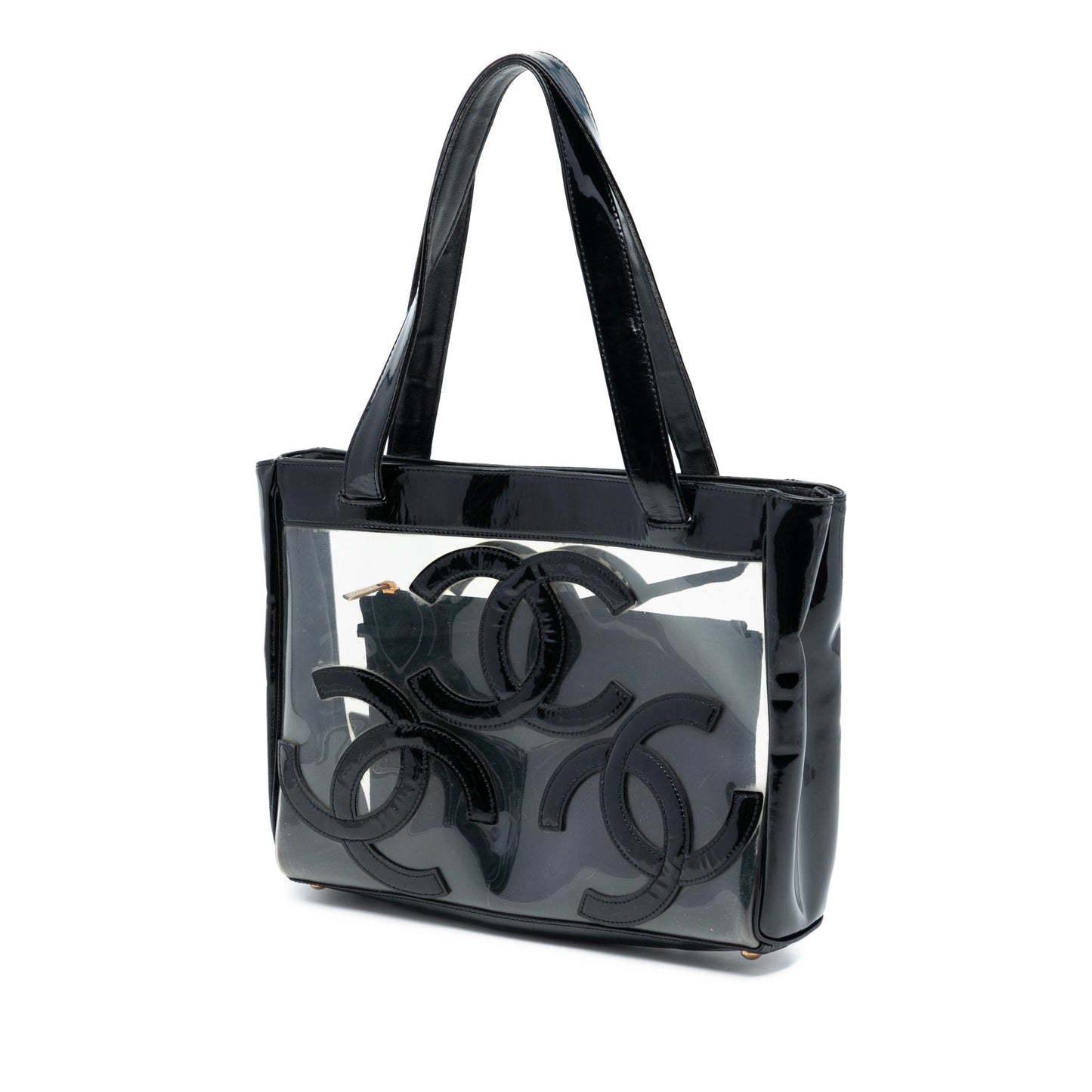 Chanel Triple CC Vinyl and Patent Tote
