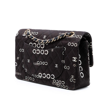 Chanel Medium Classic Coco Print  Double Flap