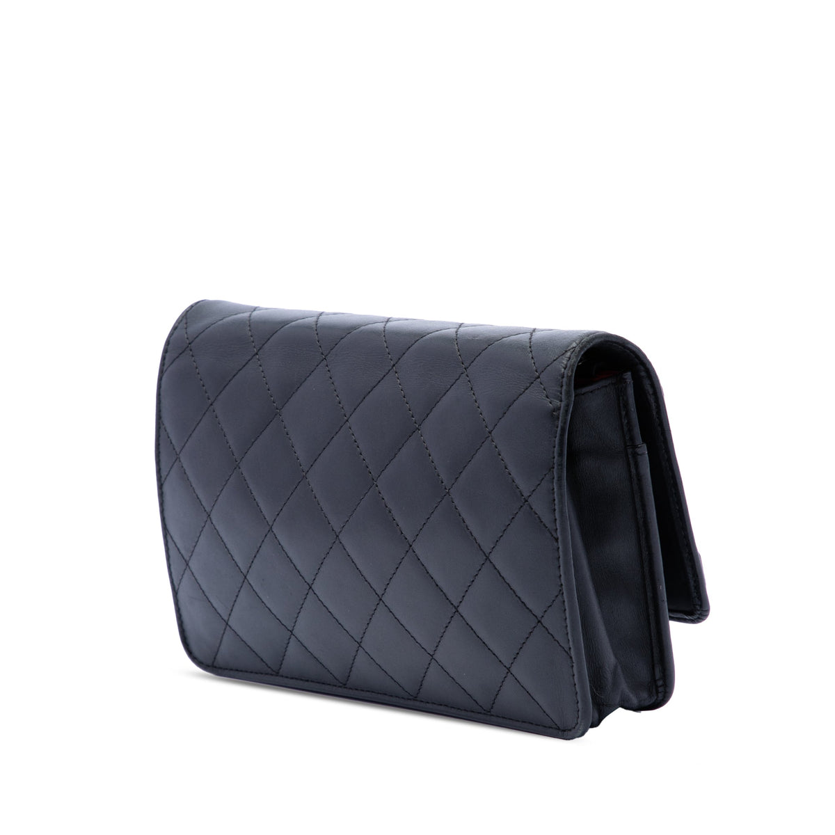 Chanel Quilted Lambskin Cambon Ligne Wallet On Chain