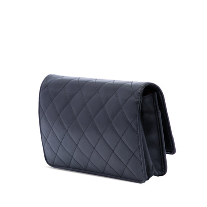 Chanel Quilted Lambskin Cambon Ligne Wallet On Chain