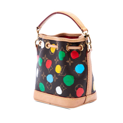 Louis Vuitton Yayoi Kusama Monogram Painted Dots Nano Noe Bag