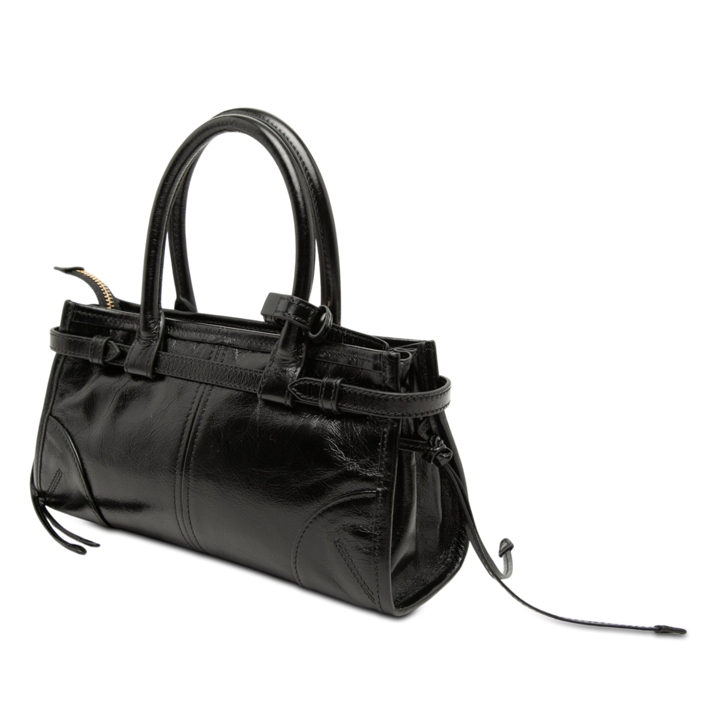 Prada Glossy Calfskin Bonnie Handbag