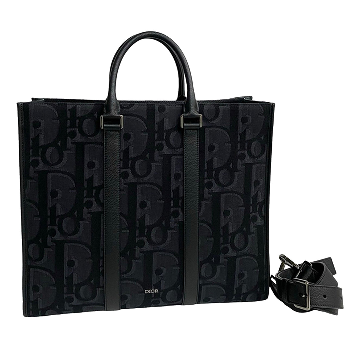 Dior Maxi Oblique Canvas East West Tote