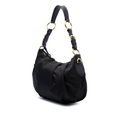 Prada Tessuto Pleated Hobo