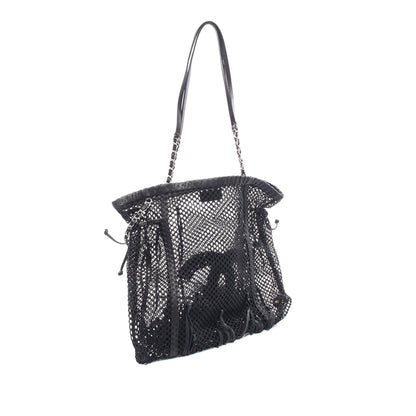 Chanel CC Mesh Fringe Tote
