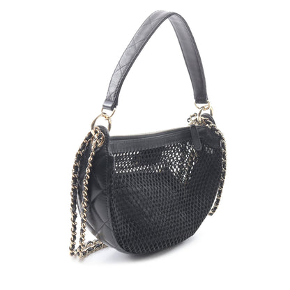 Borsa Chanel CC Round Mesh Hobo