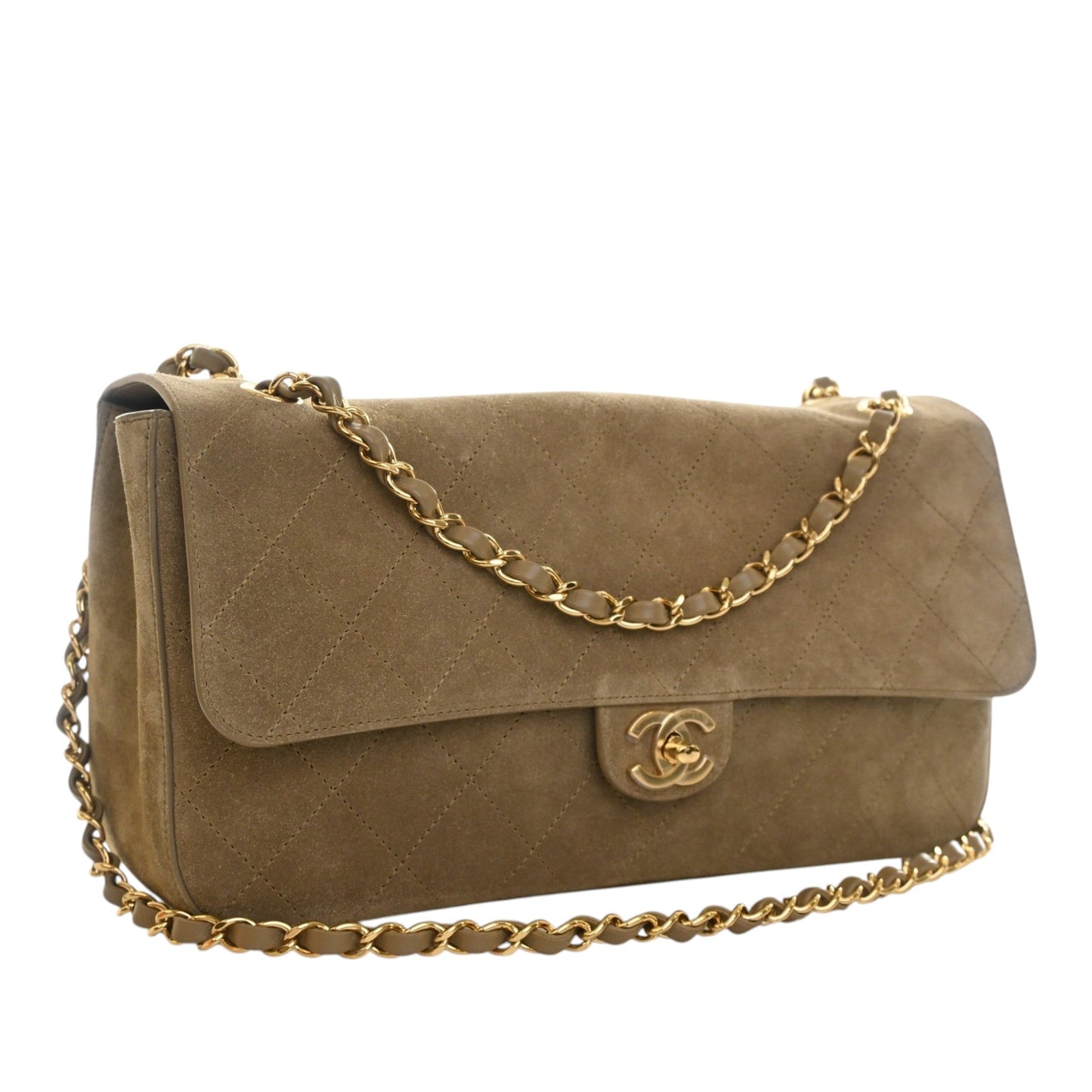 Chanel Quilted Suede Souplissimo Maxi Flap Bag