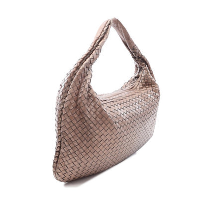 Bottega Veneta Medium Metallic Nappa Intrecciato Veneta Hobo