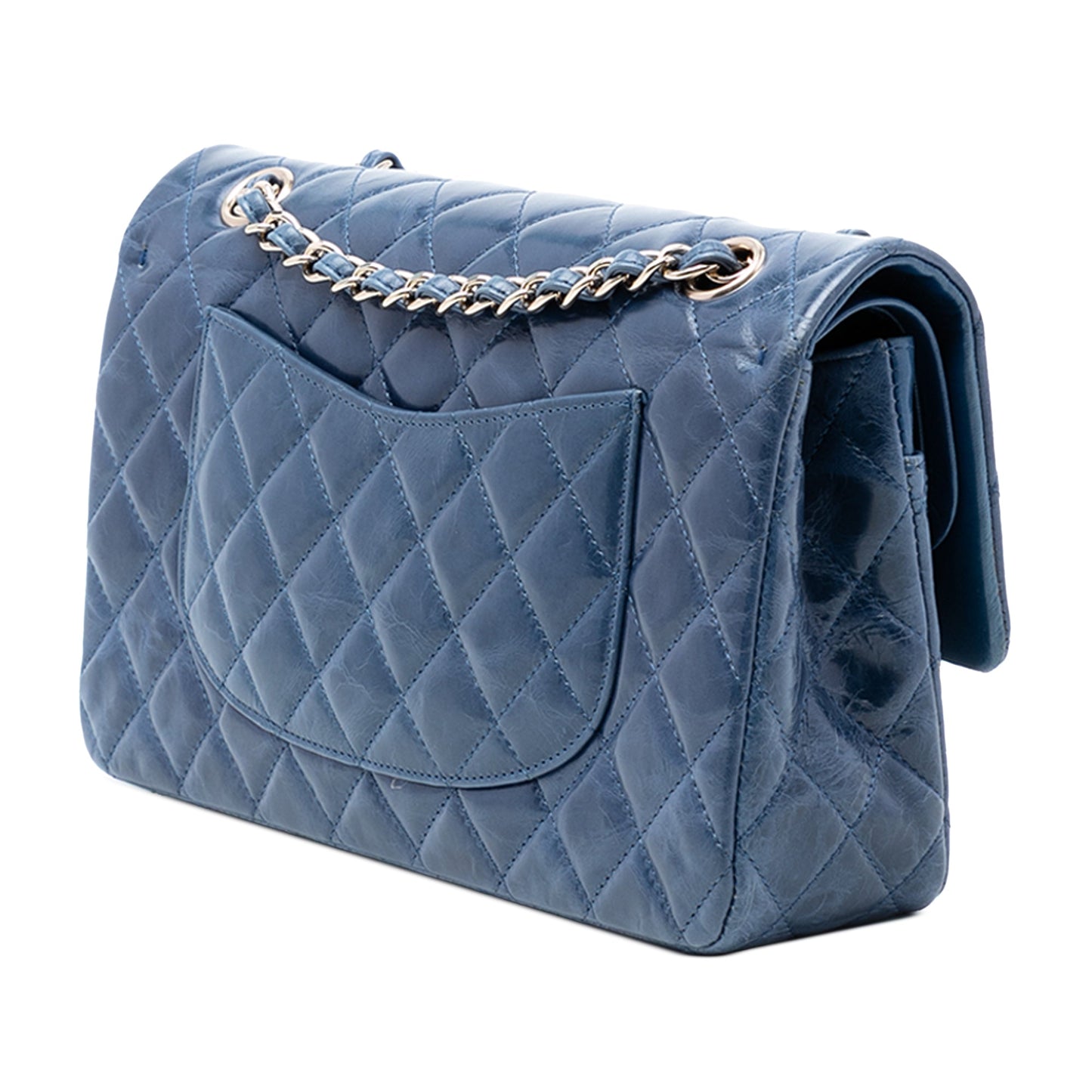 Chanel Medium Classic Camellia Double Flap