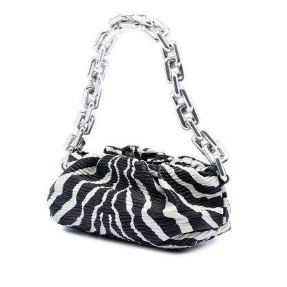 Bottega Veneta Zebra Print Chain Pouch