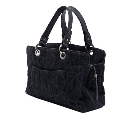 Chanel CC Quilted Denim Timeless Tote
