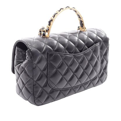 Chanel Golden Links Top Handle Flap Bag