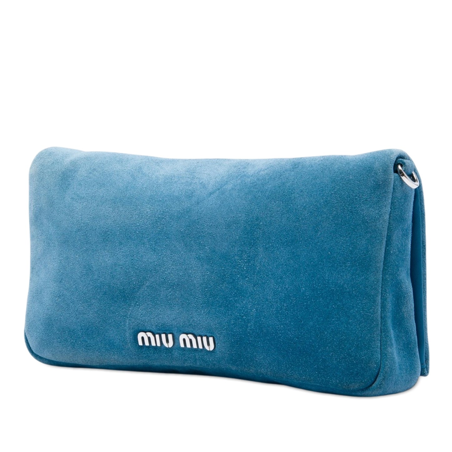 Miu Miu Suede Crystal Chain Bag