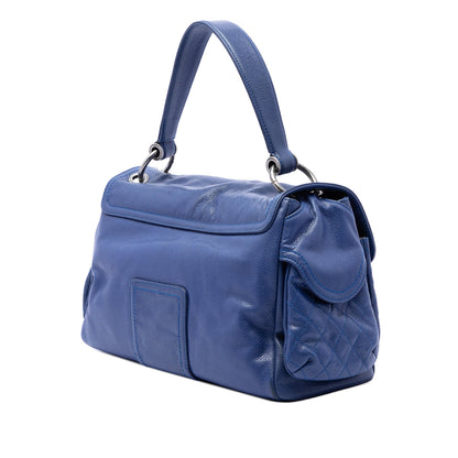 Chanel Glazed Caviar Coco Rider Multi Pocket Rider Flap Bag
