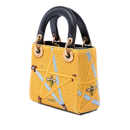 Dior Embroidered Canvas Swords Lady Dior Bag