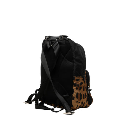 Prada Leopard Print Tessuto Backpack