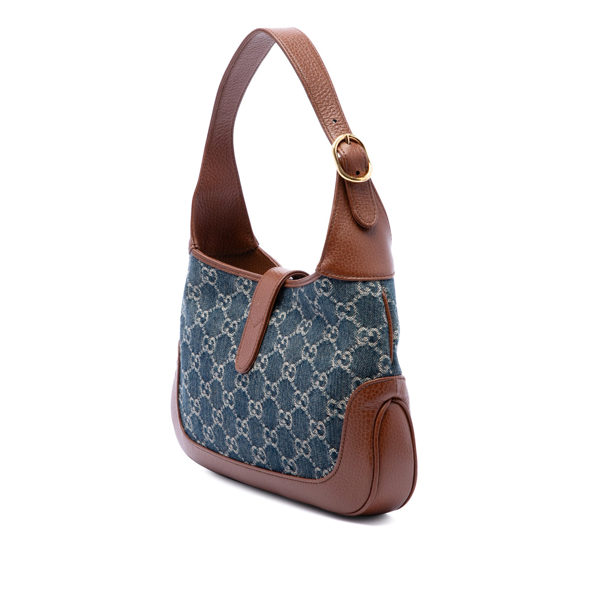 Gucci Small GG Denim Jackie 1961 Crossbody