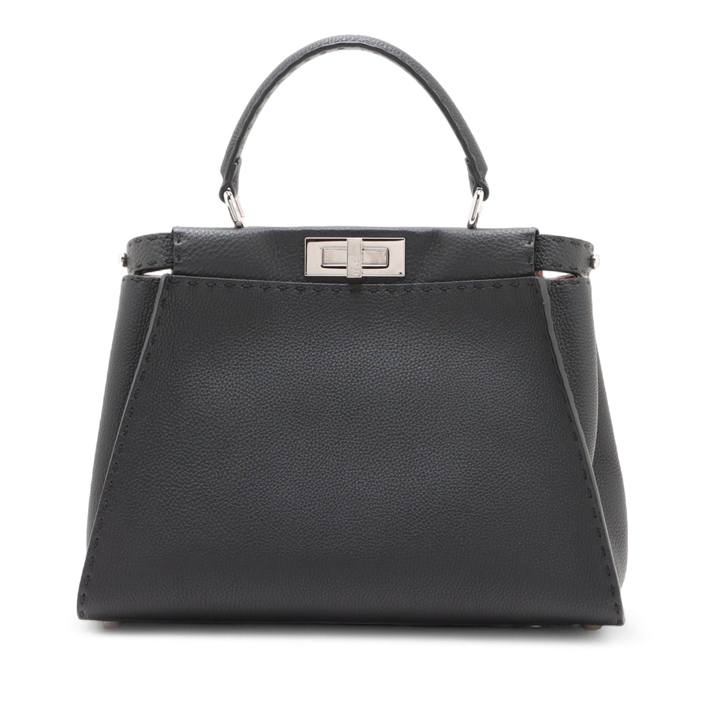 Fendi Leather Peekaboo Selleria Handbag Secondhand