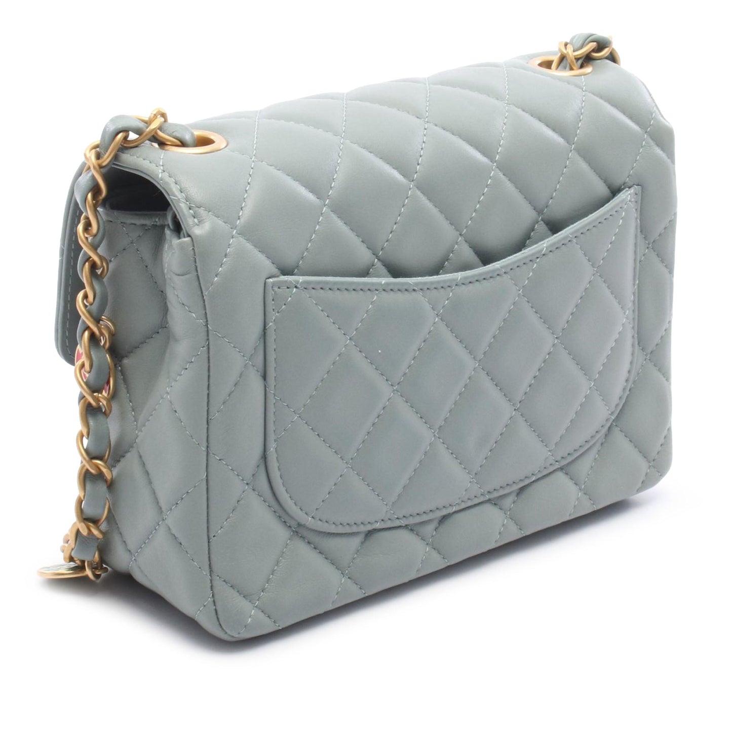 Borsa Chanel Mini Square Casino Royale Charms Single Flap
