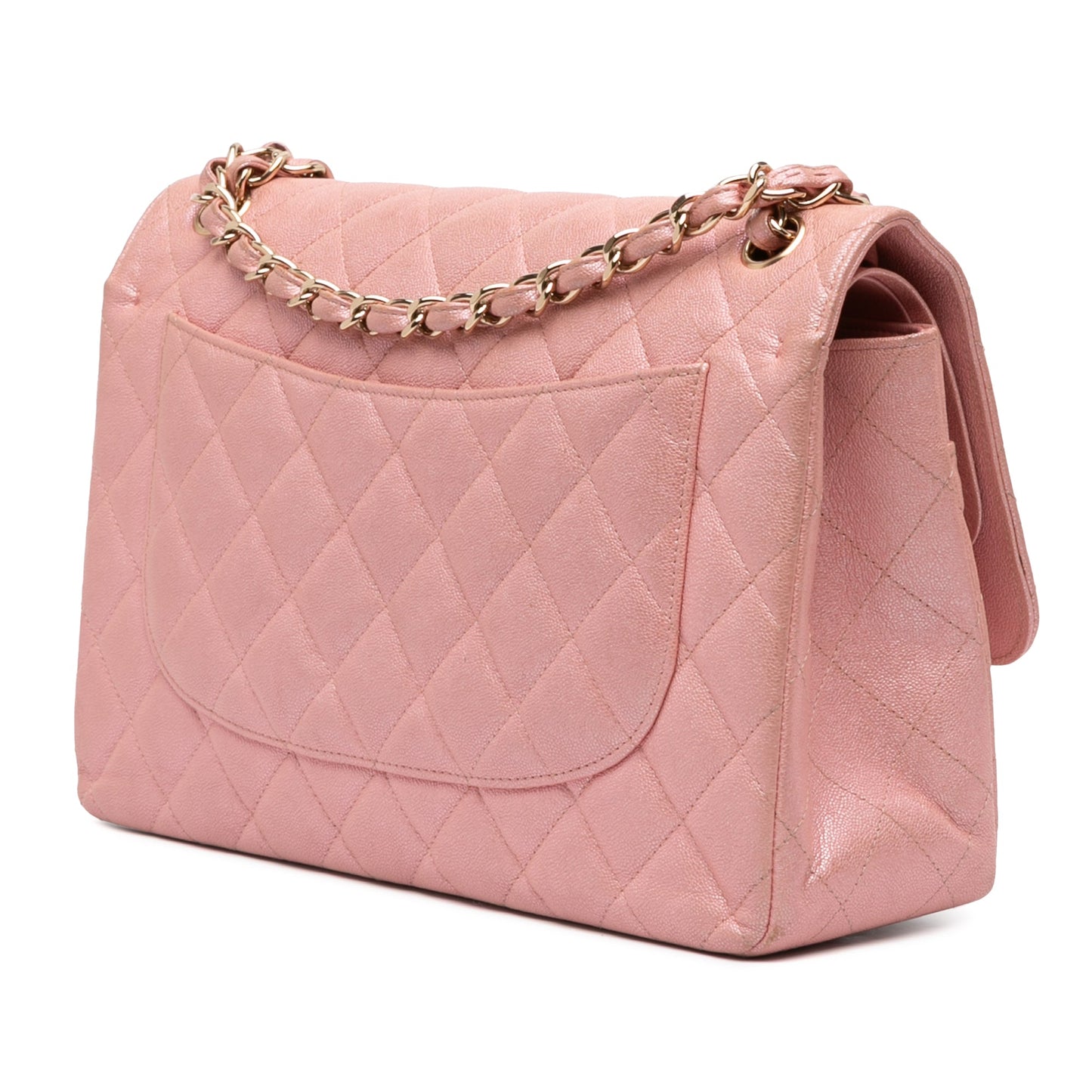 Chanel Jumbo Iridescent Caviar Flap