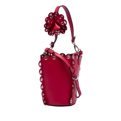 Miu Miu Scalloped Grommet Bucket Bag