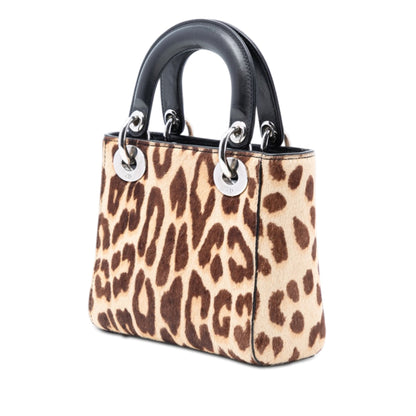Dior Pony Hair Leopard Print Lady Dior bag