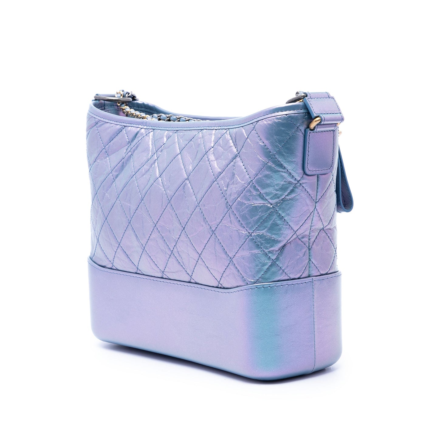 Chanel Quilted Iridescent Lambskin and Calfskin Gabrielle Bag