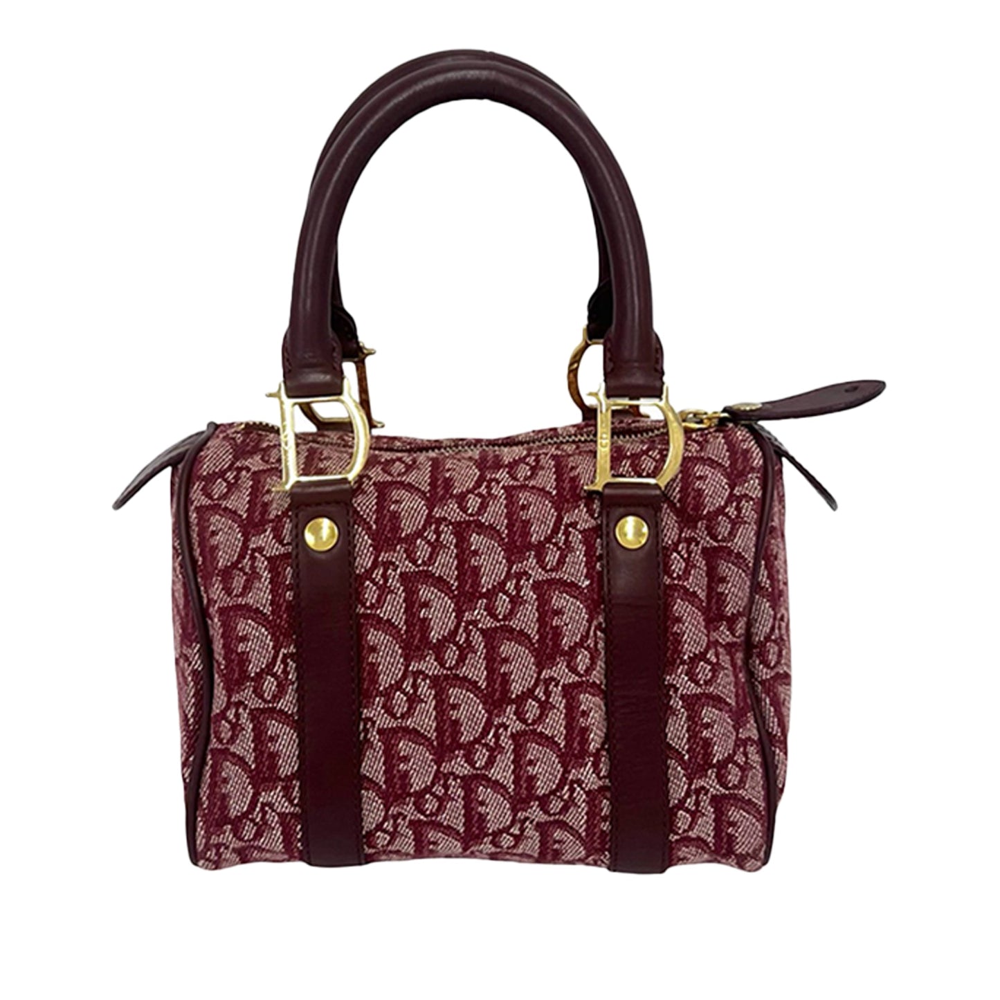 Dior Diorissimo Mini Trotter Canvas Boston Bag