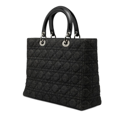 Dior Denim Cannage Lady Dior