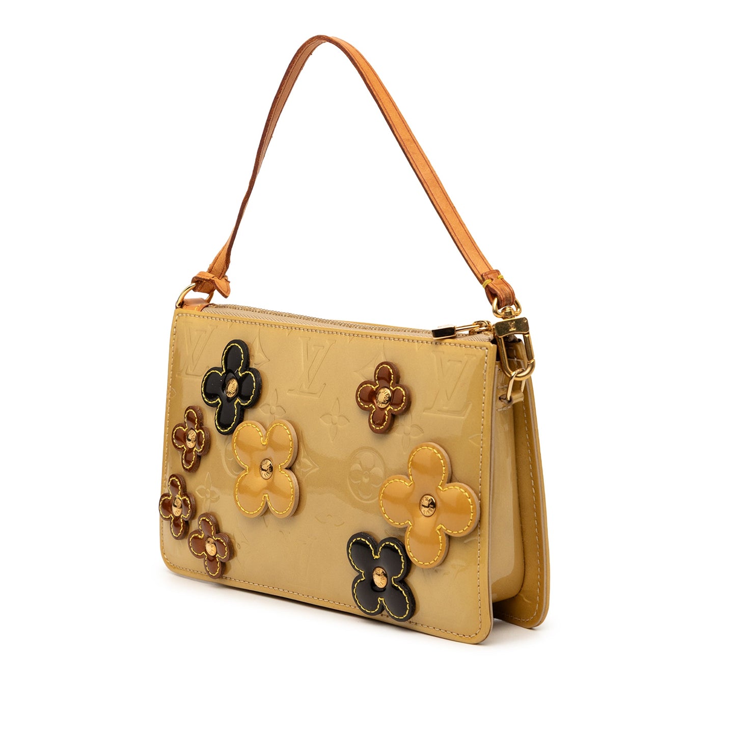 Louis Vuitton Monogram Vernis Pochette Lexington Fleurs Bag