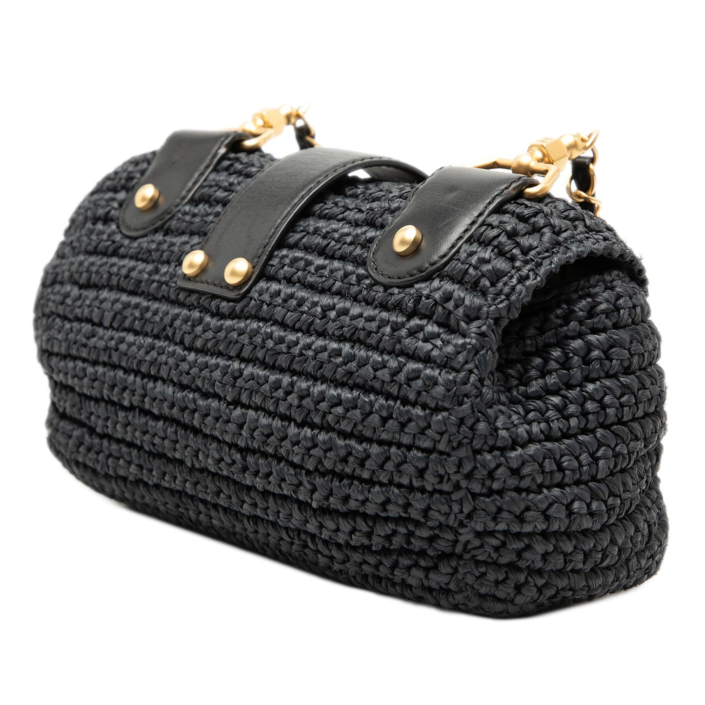 Chanel CC Woven Raffia Flap