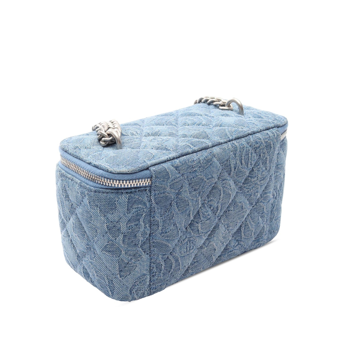 Chanel Denim Pearl Crush Vanity Bag Preloved