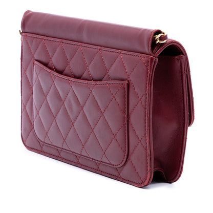 Chanel Medium Quilted Lambskin Crossing Times Flap