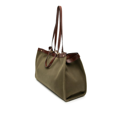 Fendi Sarah Coleman Zucca Fish Eye Vertigo Peekaboo X Tote